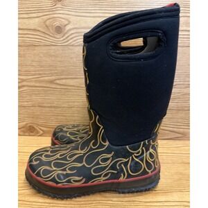 Bogs FLAME Waterproof Insulated Rain Snow Boots Big Kids Youth 4 EU 37